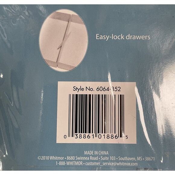 Whitmor Medium Drawer Organizer Lot Set of 2 Plastic 12" x 6" x 3" NEW - Picture 3 of 3